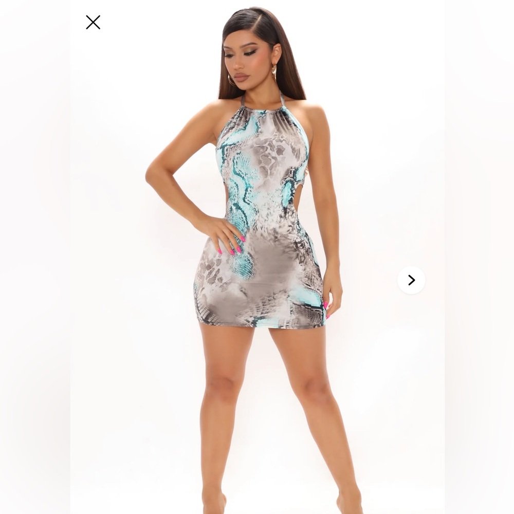 Not So Snakey Mini Dress